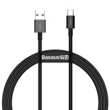 Laidas USB - USB C 2m 66W juodas (black) Baseus CATYS-A01 